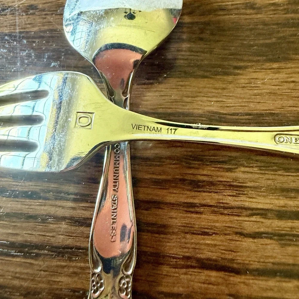 ONEIDA Community Stainless Steel Baby Spoon & Oneida Baby Fork
